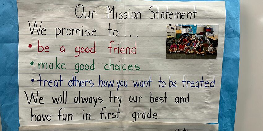 mission statement from first grade