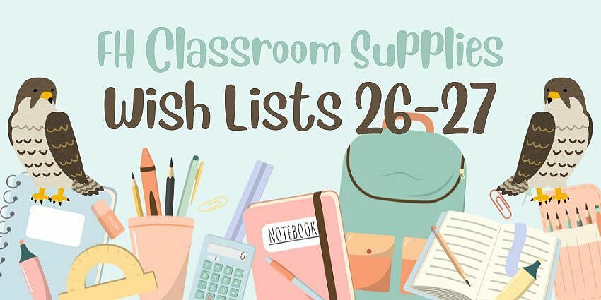 School supplies graphic