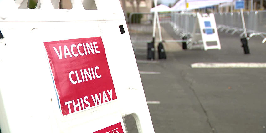 vaccine clinic sign