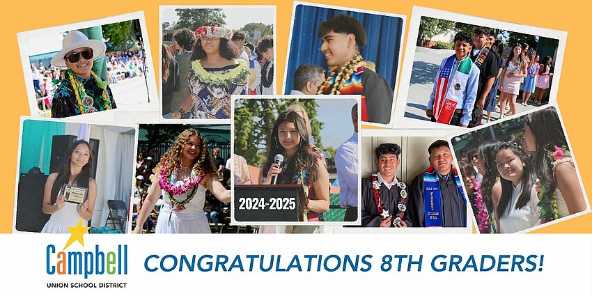 collage of photos from the 2025 promotion events--smiling boys and girls