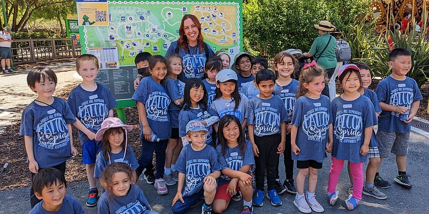 Kindergarten students at Happy Hollow