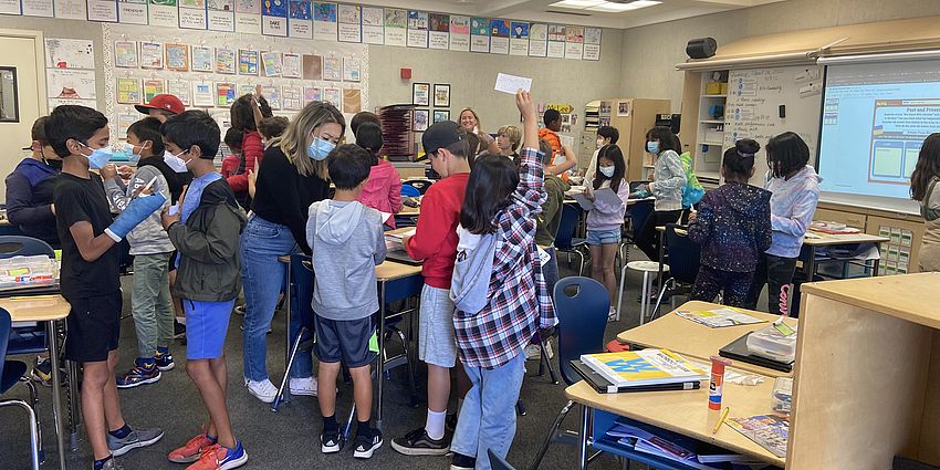 Students in a fourth grade classroom