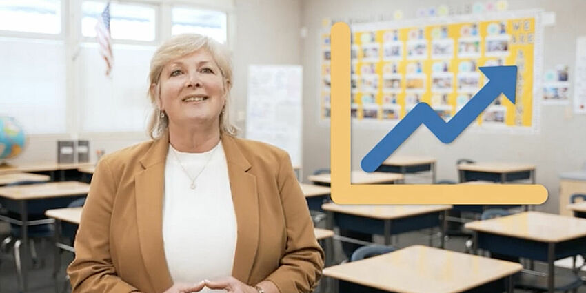 Shelly Viramontez standing in classroom facing the camera