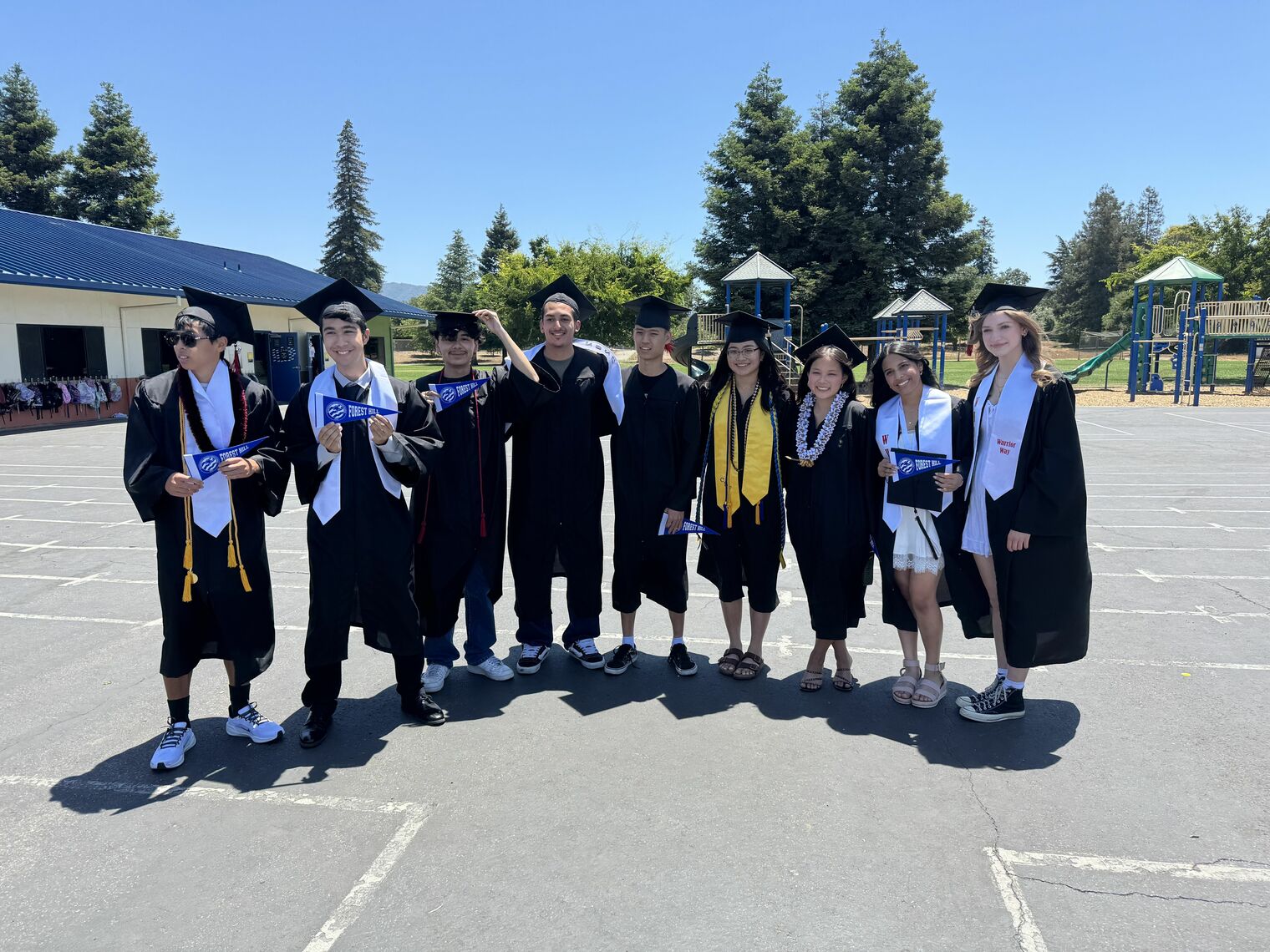 Seniors return to Forest Hill where they attended.