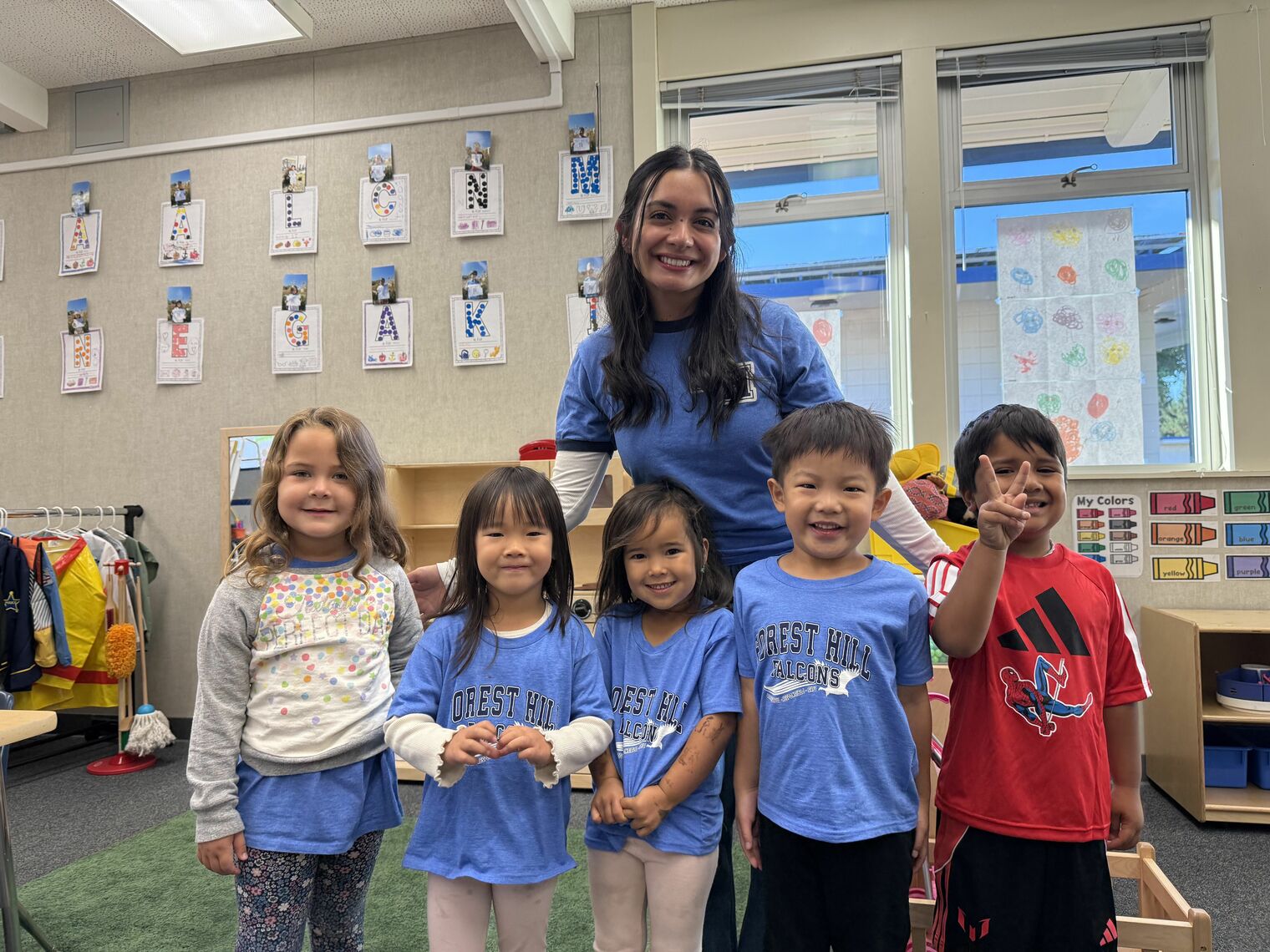 TK Students and teacher in TK classroom