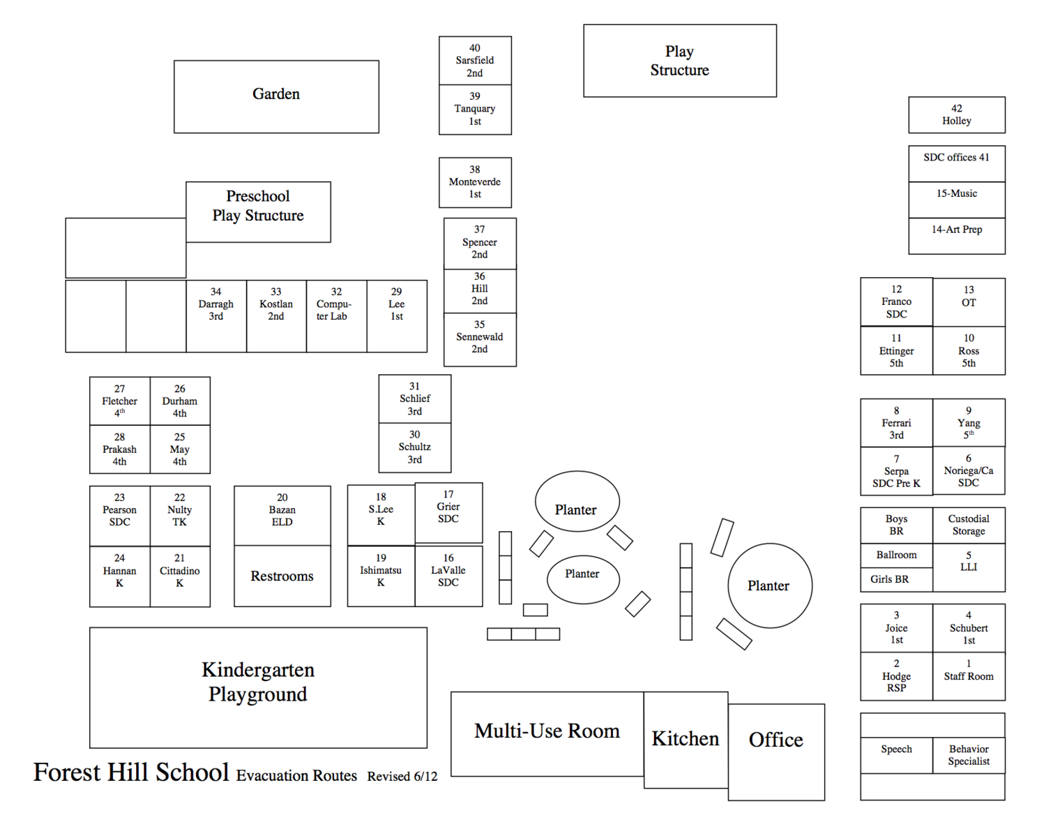 Campus Map | Forest Hill Elementary School